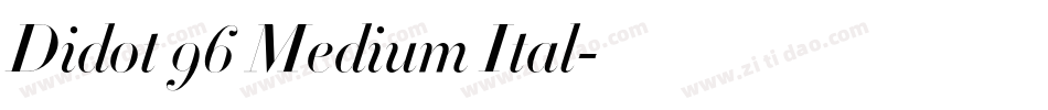 Didot 96 Medium Ital字体转换